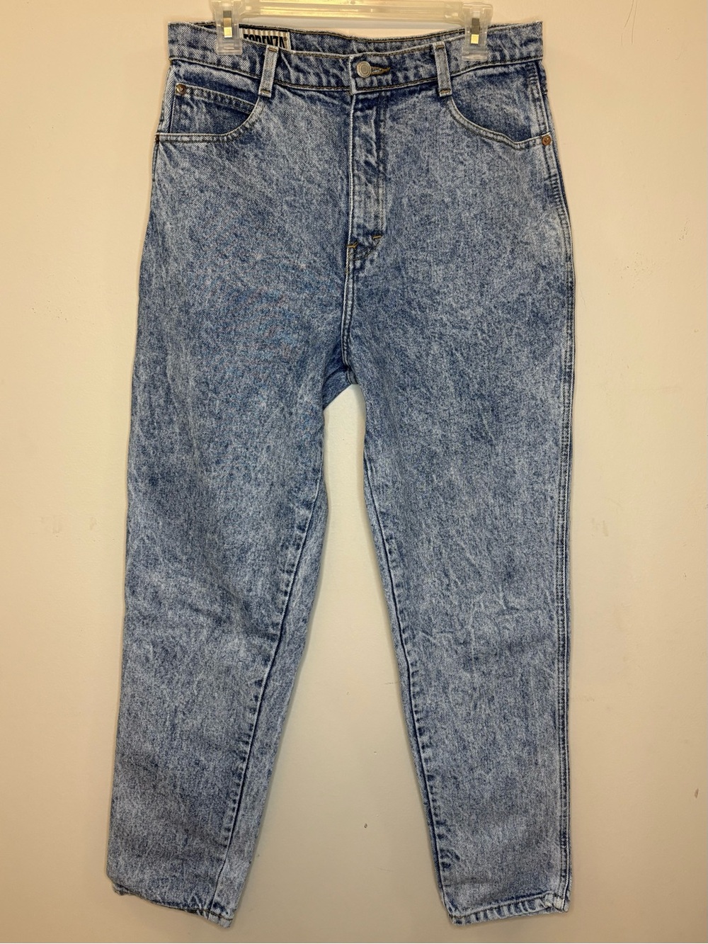 Vintage Forenza Acid Washed High Waist Jeans Size 16 Tapered Mom Jeans 80s 90s
